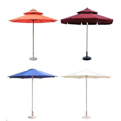 Heavy Duty Polyester Aluminum Patio Market Umbrella