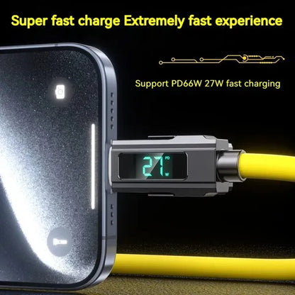 4 in 1 Charging Cable For Type-C Lightning With LED Display