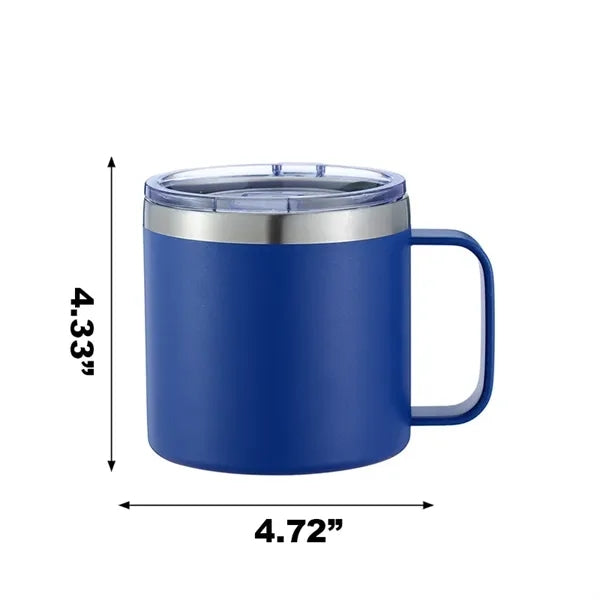 12oz Double Layer Stainless Steel Insulated Mug with Handle