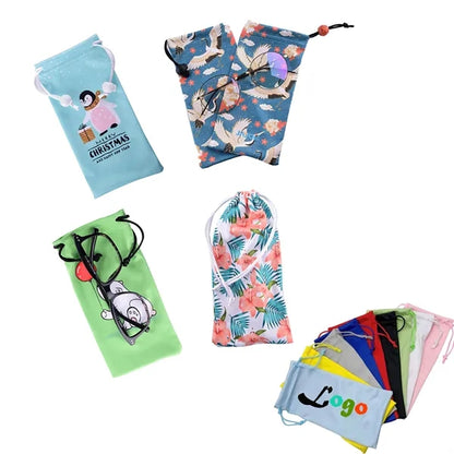 Full Color Microfiber Sunglasses Eyeglasses Pouch