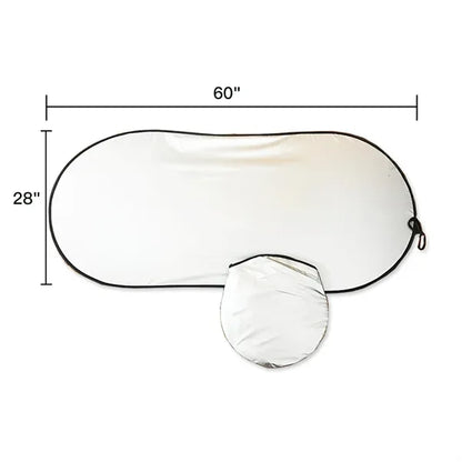 170T Polyester Car Windshield Sun Shade With Storage Pouch