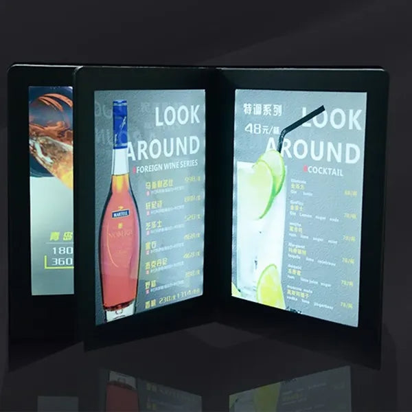 LED Illuminated Menu Holder