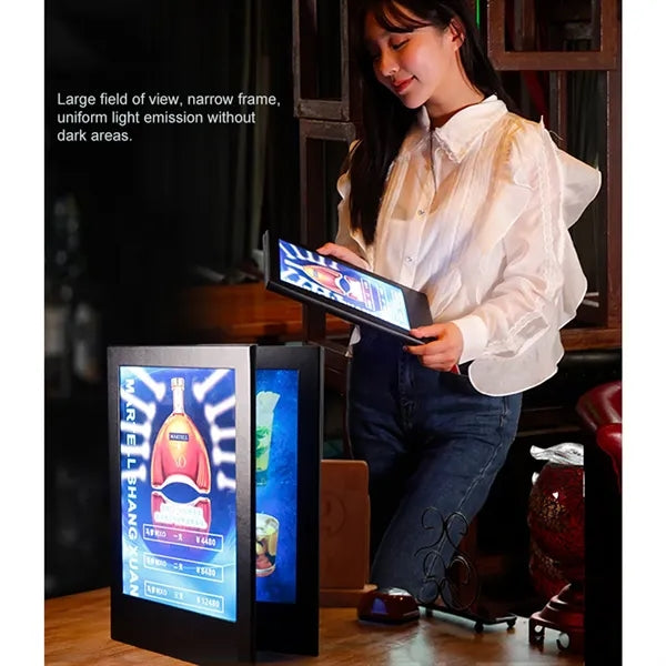 LED Illuminated Menu Holder