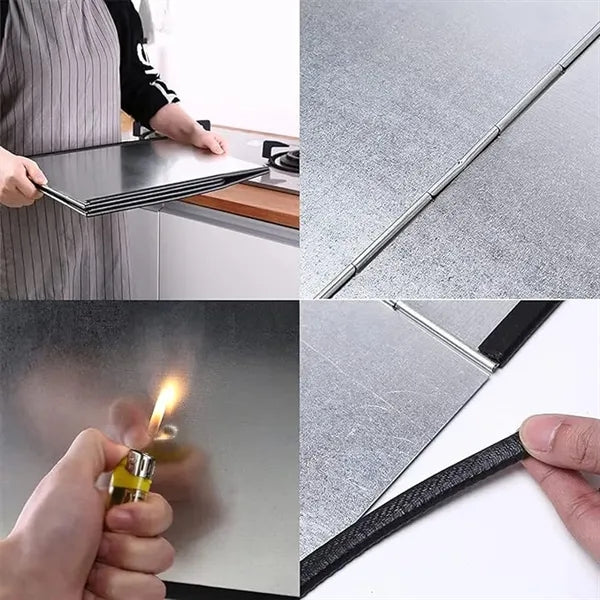 4 Sided Foldable Metal Splatter Screen