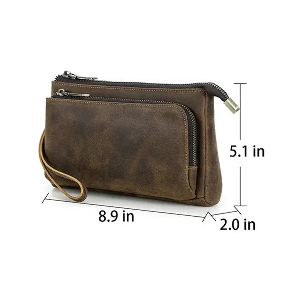 Genuine Leather Mobile Accessories Clutch Bag Wallet