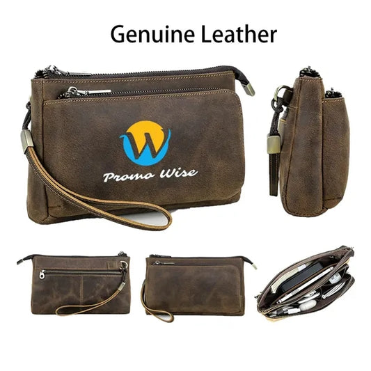 Genuine Leather Mobile Accessories Clutch Bag Wallet