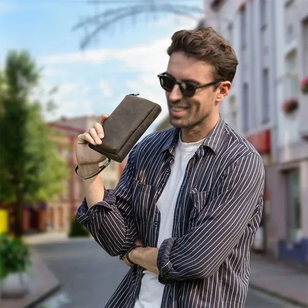 Genuine Leather Mobile Accessories Clutch Bag Wallet