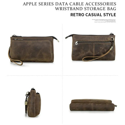 Genuine Leather Mobile Accessories Clutch Bag Wallet