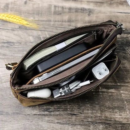 Genuine Leather Mobile Accessories Clutch Bag Wallet