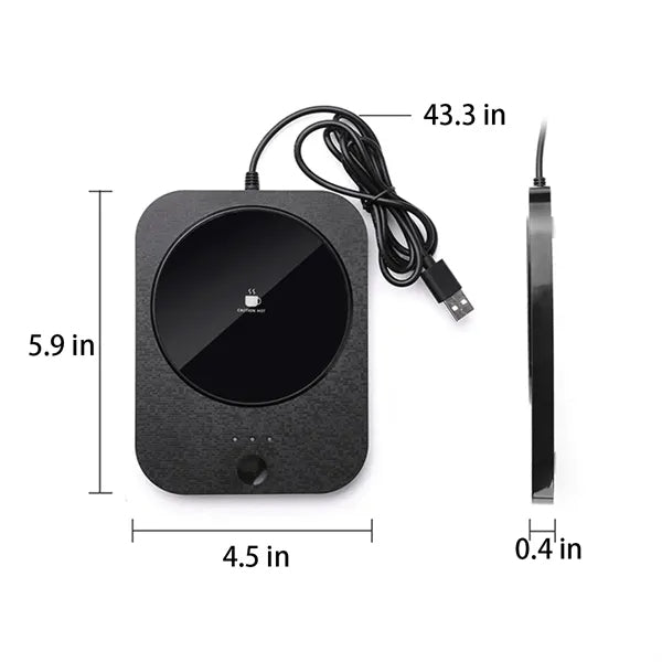 2-in-1 Cup Warmer Set with Wireless Charger Constant Pad