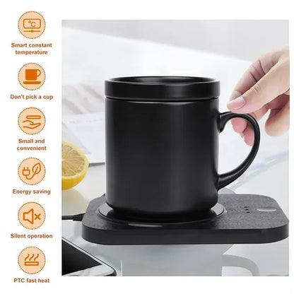 2-in-1 Cup Warmer Set with Wireless Charger Constant Pad