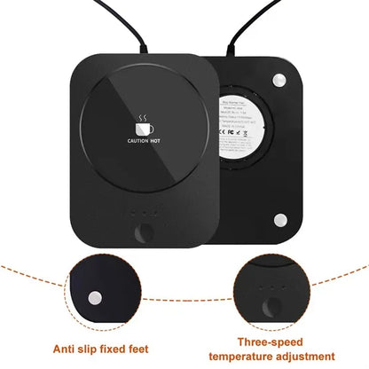 2-in-1 Cup Warmer Set with Wireless Charger Constant Pad