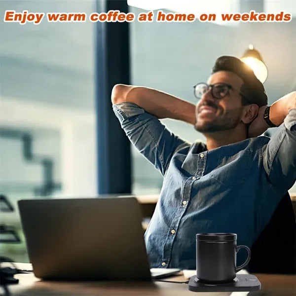 2-in-1 Cup Warmer Set with Wireless Charger Constant Pad