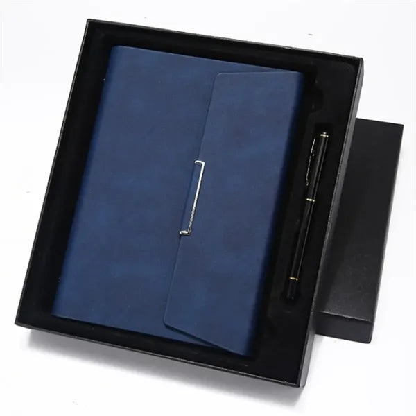 A 5 All-in-one 6-Ring Binder Magnetic Padfolio w/ Pen Holder