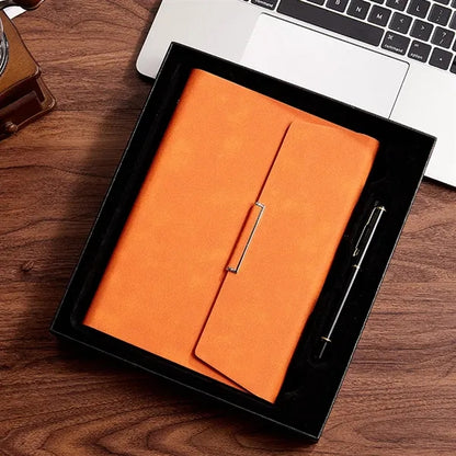 A 5 All-in-one 6-Ring Binder Magnetic Padfolio w/ Pen Holder