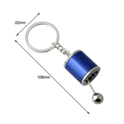 6 Speed Car Manual Gear Lever Keychain