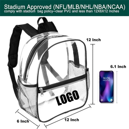 Transparent Waterproof Backpack Stadium Approved