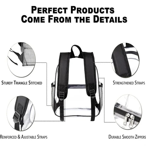 Transparent Waterproof Backpack Stadium Approved