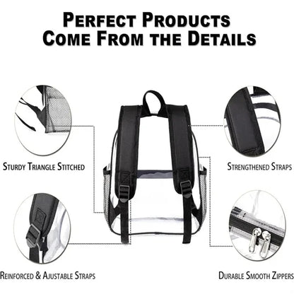 Transparent Waterproof Backpack Stadium Approved