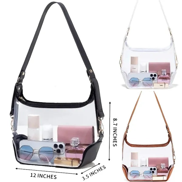 Stadium Approved TPU Purse Clear Crossbody Bag