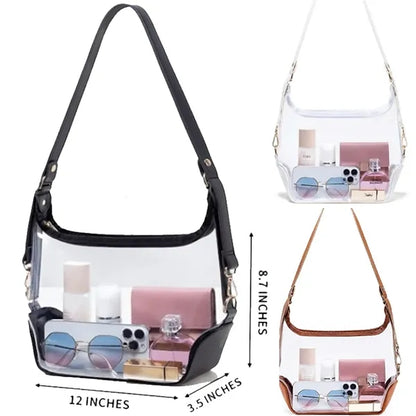 Stadium Approved TPU Purse Clear Crossbody Bag