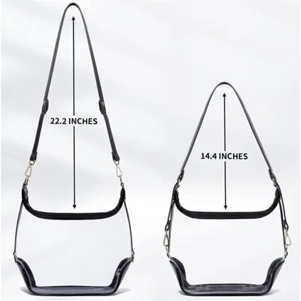 Stadium Approved TPU Purse Clear Crossbody Bag