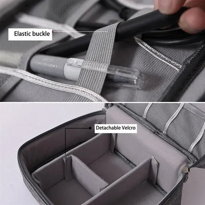 Electronics Organizer Travel Cable Storage Bag