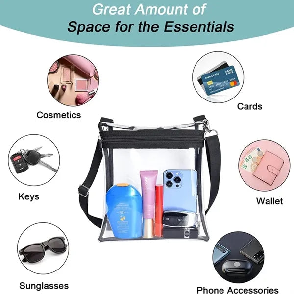 Clear Swing Pack Stadium Approved Adjustable Shoulder Strap