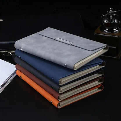 6.61''x9.1'' A5 Leather Notebook Pen Gift Set