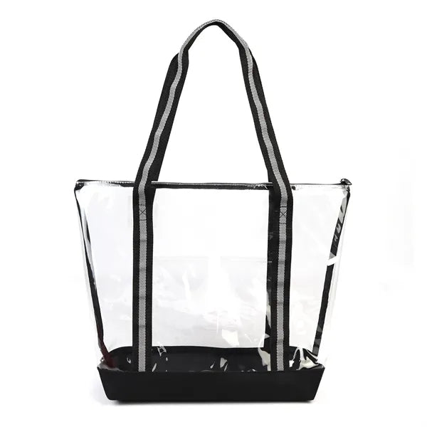 Clear Tote with Zipper