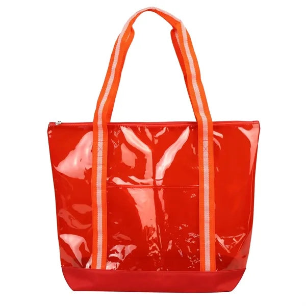 Clear Tote with Zipper