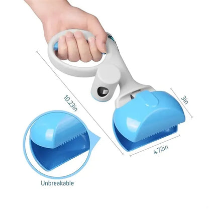 Pet Pooper Scooper for Dogs and Cats with Trash Bags Holder
