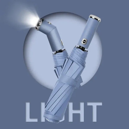42'' Automatic Umbrella with Rotatable Flashlight