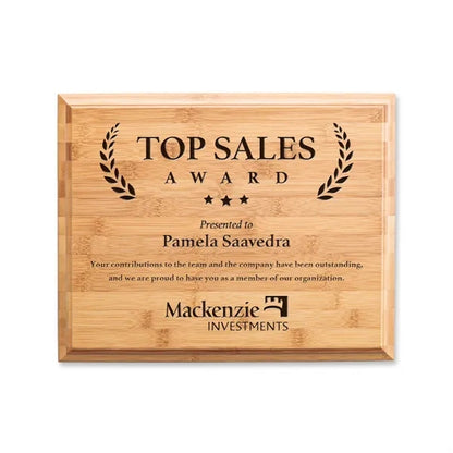 Bamboo Engraved Plaque