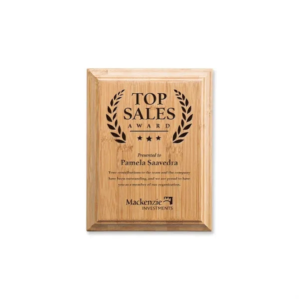 Bamboo Engraved Plaque