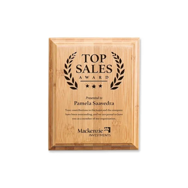 Bamboo Engraved Plaque
