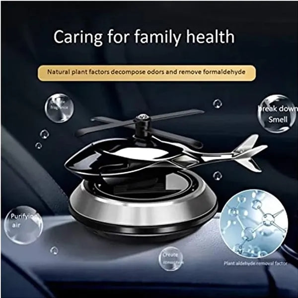 Solar Car Aroma Diffuser Airplane Rotating