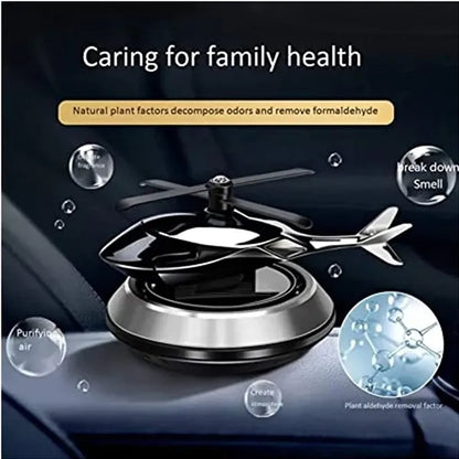 Solar Car Aroma Diffuser Airplane Rotating