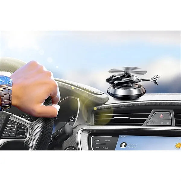 Solar Car Aroma Diffuser Airplane Rotating