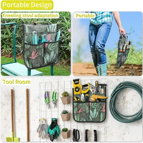 Garden Kneeler And Seat Stool With Large Tool Pocket