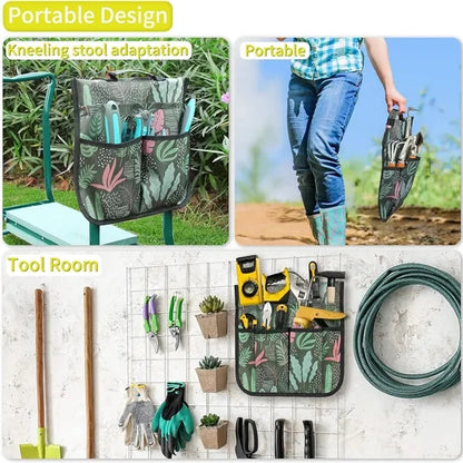 Garden Kneeler And Seat Stool With Large Tool Pocket