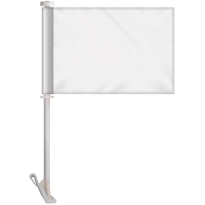 7.5" x 10.5" Double Sided Custom Car Flag on a Premium Staff