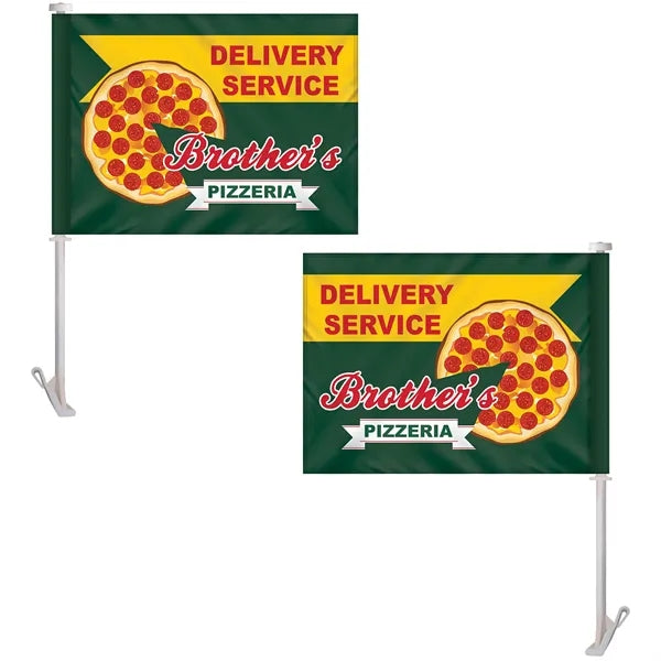 11.5" x 15" Double Sided Custom Car Flag
