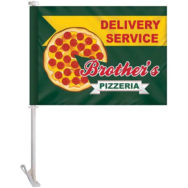 11.5" x 15" Double Sided Custom Car Flag