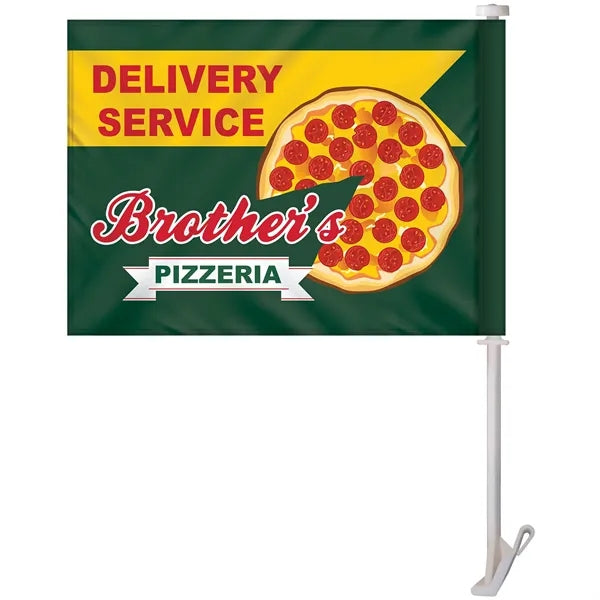 11.5" x 15" Double Sided Custom Car Flag