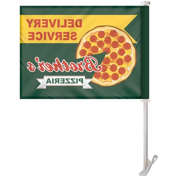 11.5" x 15" Single Reverse Custom Car Flag