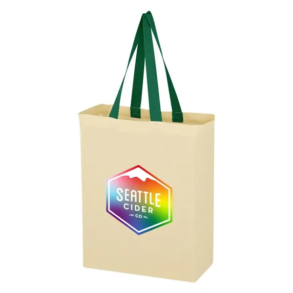 Full Color Natural Cotton Canvas Tote Bag