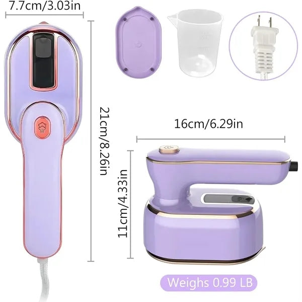 2 in 1 Travel Steam Iron for Clothes