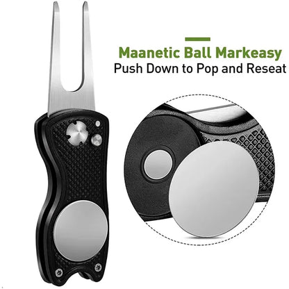 Magnetic Golf Fork with Ball Marker