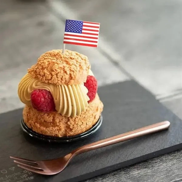 American Toothpick Flag Cupcake Topper Decoration
